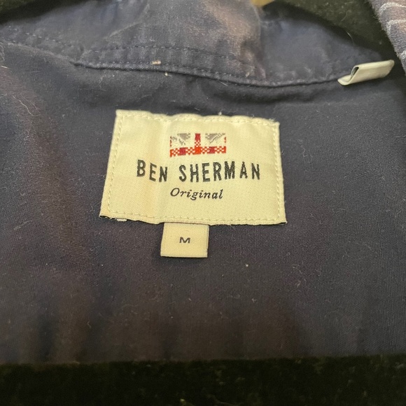 Ben Sherman Blue Short Sleeve Button Down - Picture 3 of 4